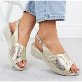 Sandales féminines pour confortable unisoft 8876 beige confortable 4