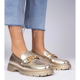 Mocassins élégants dorés élégants 2