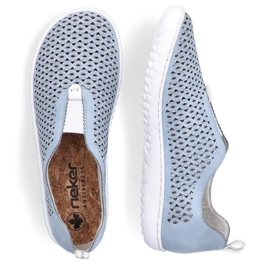 Chaussures ajourées confortables Rieker W RKR653 bleu 42
