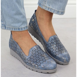 M.Daszyński Chaussures à M. Daszyński MR1628-20 dans Flowers bleu 10