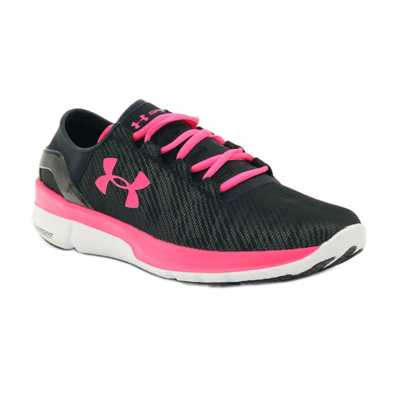 Chaussures de course Under Armour Speedform Turbulence le noir rose 1
