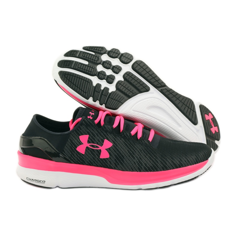 Chaussures de course Under Armour Speedform Turbulence le noir rose 3