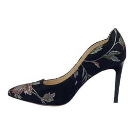 Anis Escarpins Broderie Épingle 4566 noir le noir 2