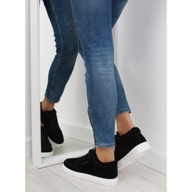 Baskets femme en daim noir NB171P Noir le noir 5