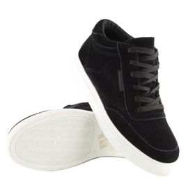 Baskets femme en daim noir NB171P Noir le noir 6