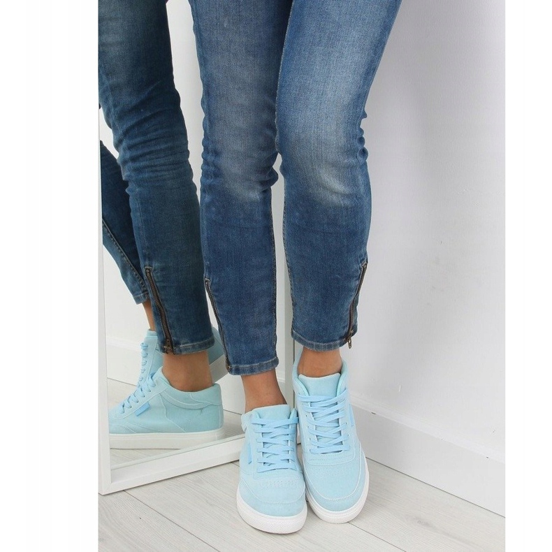 Baskets femme en daim bleu NB171P Bleu 1 Baskets femme en daim bleu NB171P Bleu 1