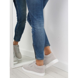 Baskets femme en daim gris LT.GRAY 6