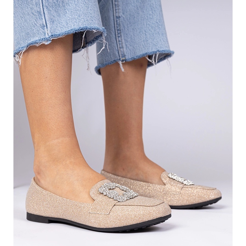 Chandeurs de paillettes de champagne avec zircons d'or 1