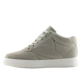 Baskets femme en daim gris LT.GRAY 4