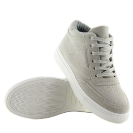 Baskets femme en daim gris LT.GRAY 7