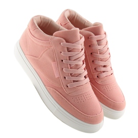 Baskets femme en daim rose NB171P Rose 5