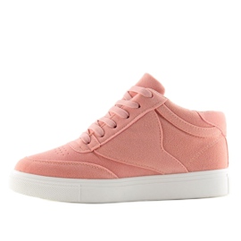 Baskets femme en daim rose NB171P Rose 4