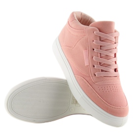 Baskets femme en daim rose NB171P Rose 7
