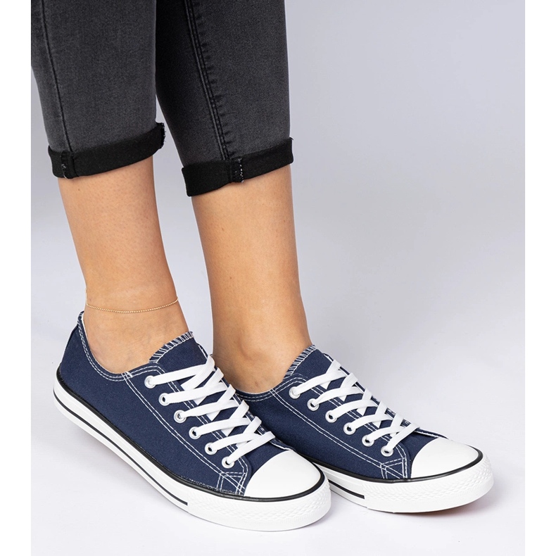 Navy Classic Women's Sneakers bleu 1