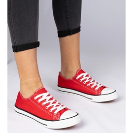 Baskets pour femmes classiques rouges 1