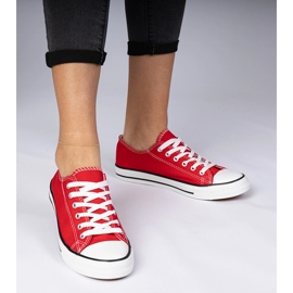 Baskets pour femmes classiques rouges 3