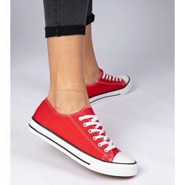 Baskets pour femmes classiques rouges 4