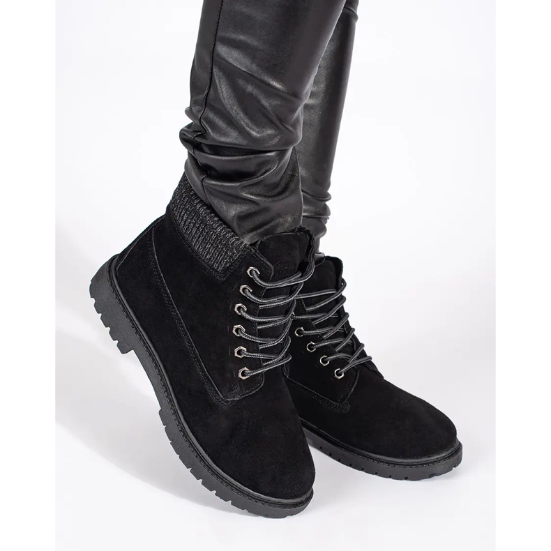 Original Walkman Shoes Bottes en cuir noir 2