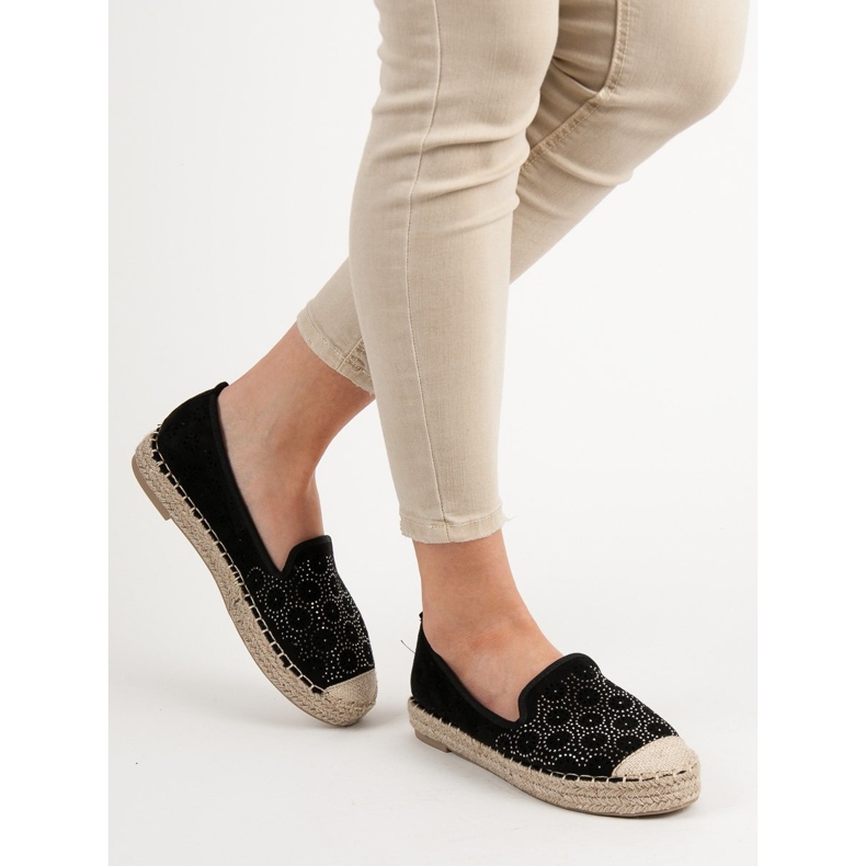 Espadrilles à enfiler Vices le noir 2