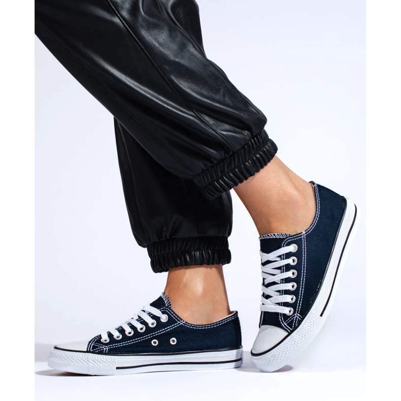 Bona Baskets de sport bleu 1