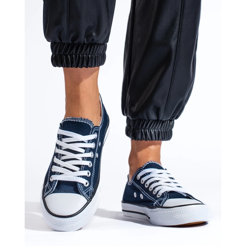 Bona Baskets de sport bleu 2