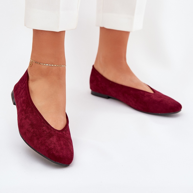 Ballerines Eco Burord classiques rouge 2