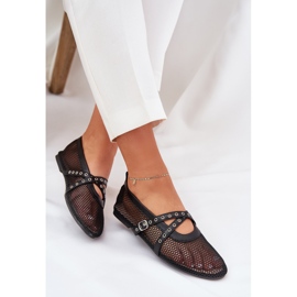 Ballerines plates avec rayures noires le noir 8