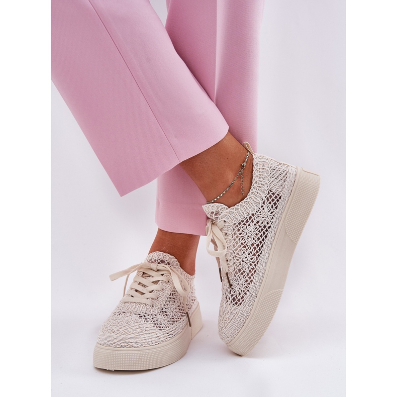 Blaci Sneakers pour femmes sur la plate-forme légère Beige 2 Blaci Sneakers pour femmes sur la plate-forme légère Beige 2