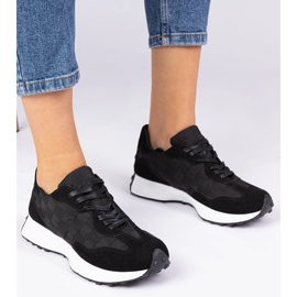 Baskets de sport noires pour femmes le noir 1