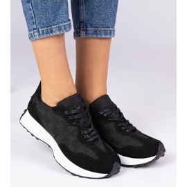 Baskets de sport noires pour femmes 2