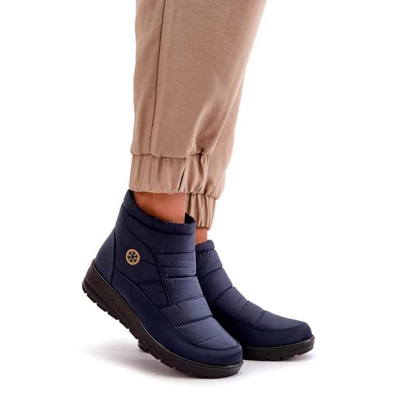 News Bottes de neige isolées pour femmes, bleu marine 1