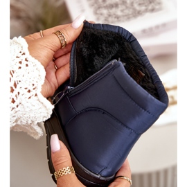 News Bottes de neige isolées pour femmes, bleu marine 4