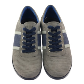 Chaussures de sport grises Badura 3360 bleu marine 5