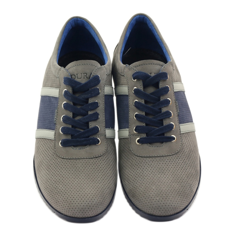 Chaussures de sport grises Badura 3360 bleu marine 5