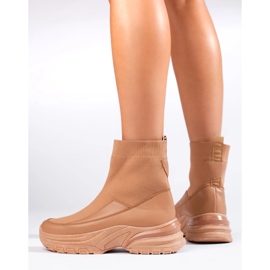 Seastar Bottes à enfiler avec une chaussette brun 3