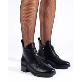 Bottines noires élégantes pour femmes le noir 2