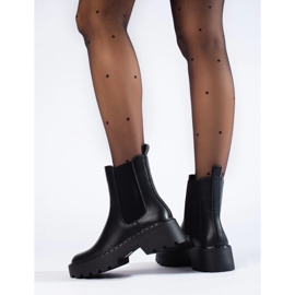 Bottines Chelsea sur la plateforme Sergio Leone noir 2