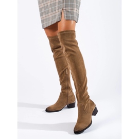 Cuissardes femme Vinceza en daim brun 1