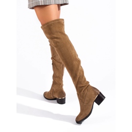 Cuissardes femme Vinceza en daim brun 3