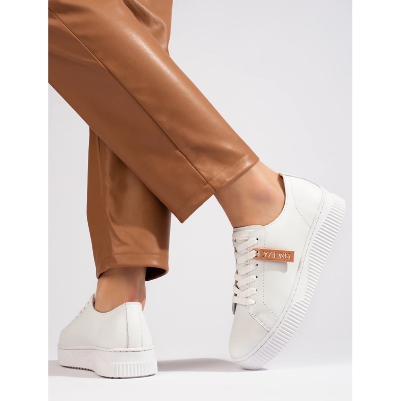 Vinceza Baskets blanches classiques de Vincez 2