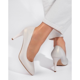 Escarpins à talons aiguilles blancs de Sergio Leone blanche 2
