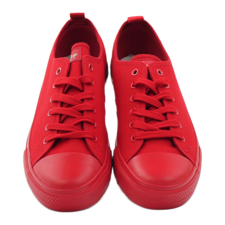 Baskets nouées American Club LH06 rouge 4