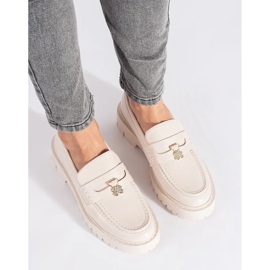 Seastar Mocassins beiges pour femmes sur la plateforme 2