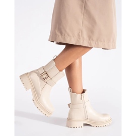 Seastar Bottines classiques crémeuses avec bride décorative beige 1