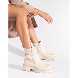 Seastar Bottines classiques crémeuses avec bride décorative beige 2