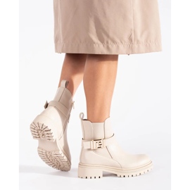 Seastar Bottines classiques crémeuses avec bride décorative beige 4