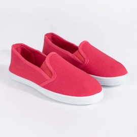 Baskets slip-on enfant rouges 1