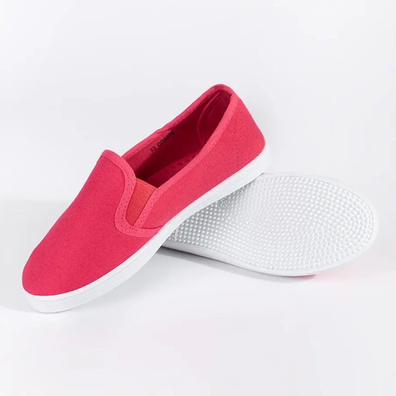 Baskets slip-on enfant rouges 2
