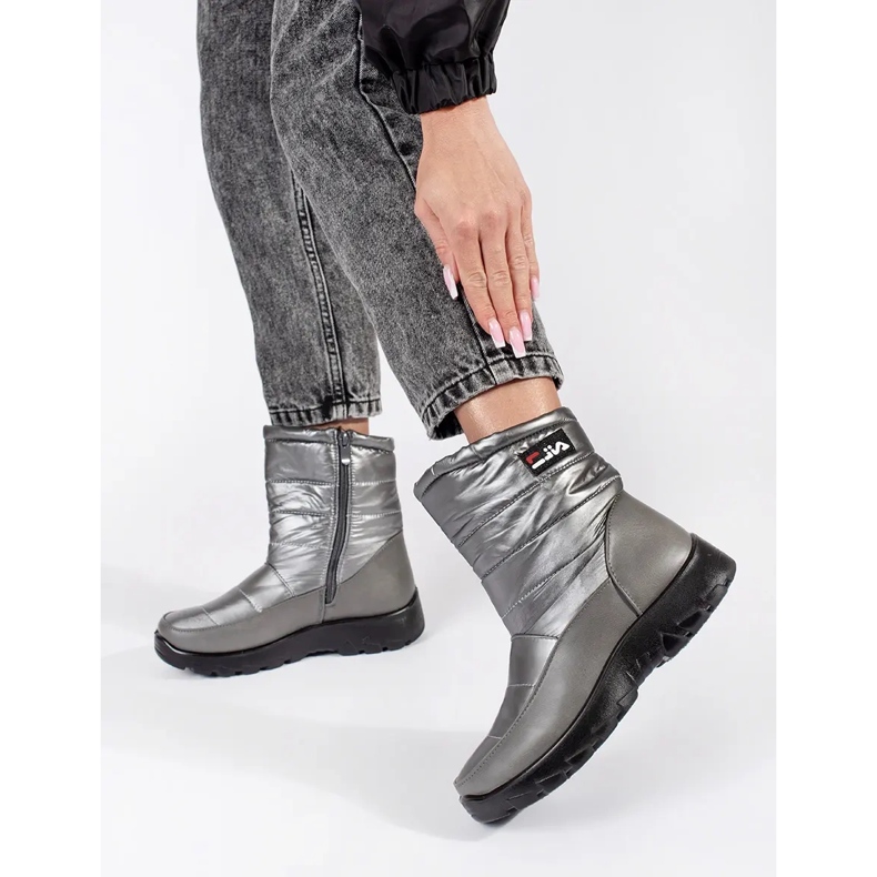 Bottes de neige grises pour femmes 1
