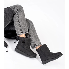 Bottes de neige confortables noires pour femmes le noir 2 Bottes de neige confortables noires pour femmes le noir 2